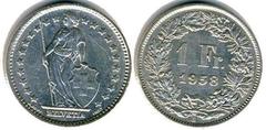 1 franc from Switzerland