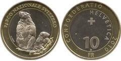 10 francs (Marmota alpina) from Switzerland