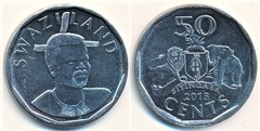 50 centavos (Mswati III) from Eswatini