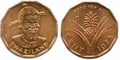 1 centavo (FAO) (Sobhuza II) from Eswatini