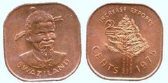 2 centavos (FAO) (Sobhuza II) from Eswatini