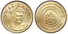 5 emalangeni (40th Anniversary of Independence) from Eswatini