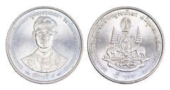 5 satang (50 Aniversario de la Ascensión al Trono del Rey Rama IX) from Thailand