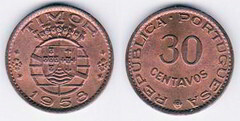 30 centavos from Timor Portuguese