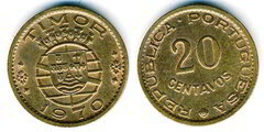 20 centavos from Timor Portuguese