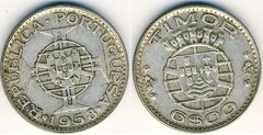 6 escudos from Timor Portuguese