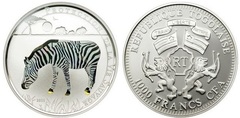 1.000 francs CFA (Zebra) from Togo