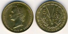 5 francs (French occupation) from Togo