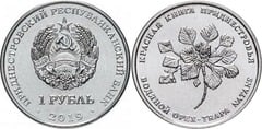 1 ruble (Planta Castaña de agua-Trapa natans) from Transnistria