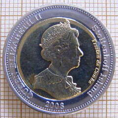 25 pence (West Riding-Island Stoltenhof) from Tristan da Cunha
