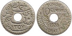 10 centimes from Tunisia