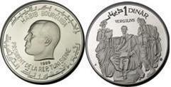 1 dinar (Virgilio) from Tunisia