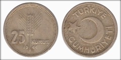 25 kuruş from Turkey