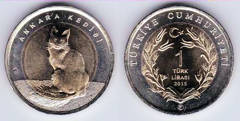 1 lira (Ankara Cat) from Turkey