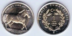 1 lira (Turkish horse Byerley) from Turkey