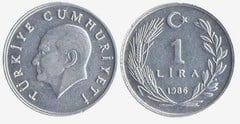 1 lira from Turkey