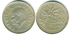 2.500 lira from Turkey