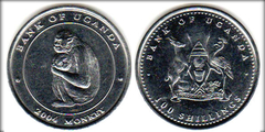 100 shillings (Mono) from Uganda