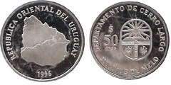 50 pesos (Bicentenario de la ciudad de Melo) from Uruguay