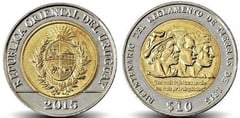 10 pesos (Bicentennial of the Land Regulation of 1815) from Uruguay