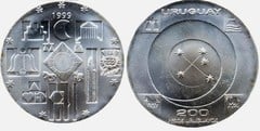 200 nuevos pesos (Millennium Change) from Uruguay