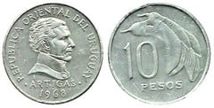 10 pesos from Uruguay