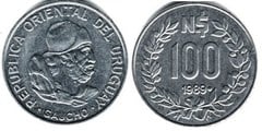 100 nuevos pesos from Uruguay