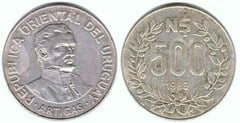500 nuevos pesos from Uruguay