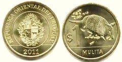 1 peso (Mulita) from Uruguay