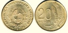 20 pesos from Uruguay