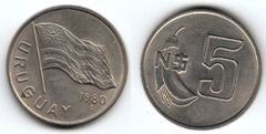 5 nuevos pesos from Uruguay