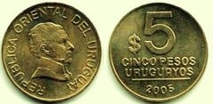 5 pesos from Uruguay