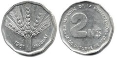 2 nuevos pesos (FAO) from Uruguay