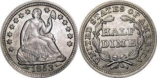 Photo of 1/2 dime (Seated Liberty)