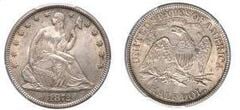 1/2 dollar (Seated Liberty) from USA