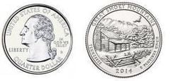 1/4 dollar (America The Beautiful - Great Smoky Mountains National Park) from USA