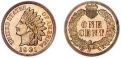 1 cent (Indian Head cent) from USA