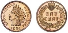 Photo of 1 cent (Indian Head cent)