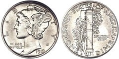 1 dime (10 cents) (Mercury Head) from United States