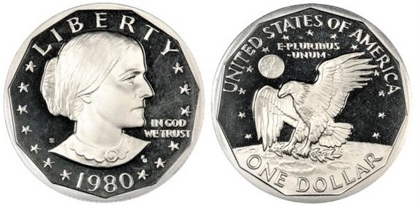 Photo of 1 dollar (Susan B. Anthony Dollar)