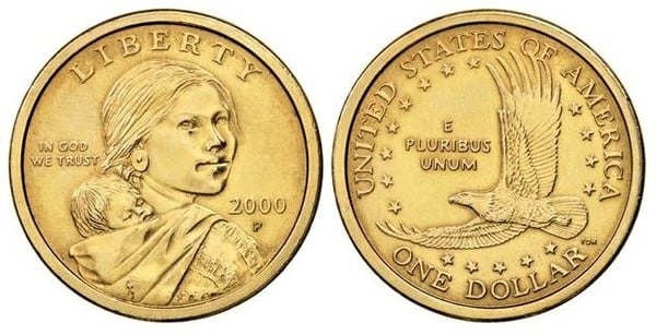 Photo of 1 dollar (Sacagawea Dollar)