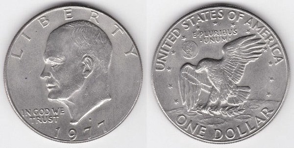 Photo of 1 dollar (Eisenhower Dollar) (KM# A203)