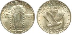 1/4 dollar (Standing Liberty Quarter) from USA