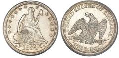 1/4 dollar (Seated Liberty Quarter) from United States