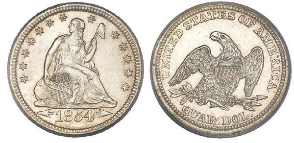 Photo of 1/4 dollar (Seated Liberty Quarter)