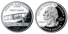 1/4 dollar (50 U.S. States - North Carolina) from United States
