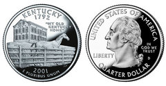 1/4 dollar (50 Estados de los EEUU - Kentucky) from United States