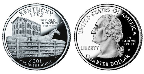 Photo of 1/4 dollar (50 Estados de los EEUU - Kentucky)