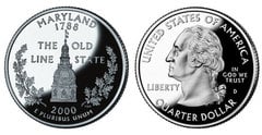 1/4 dollar (50 Estados de los EEUU - Maryland) from USA