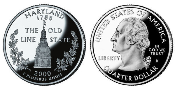 Photo of 1/4 dollar (50 Estados de los EEUU - Maryland)
